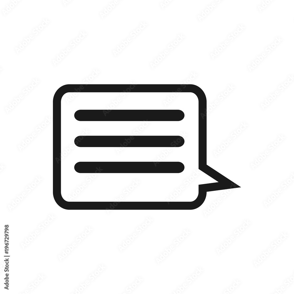 Message outlined vector icon. Modern simple isolated sign. Pixel perfect vector illustration for logo, website, mobile app and other designs Message outlined vector icon. Modern simple isolated sign. Pixel perfect vector illustration for logo, website, mobile app and other designs