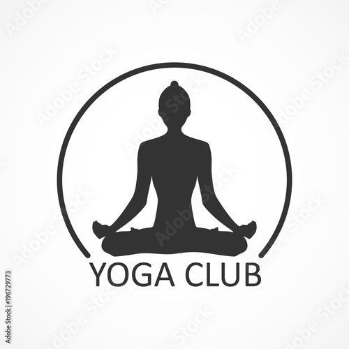 Vector image of yoga logo.