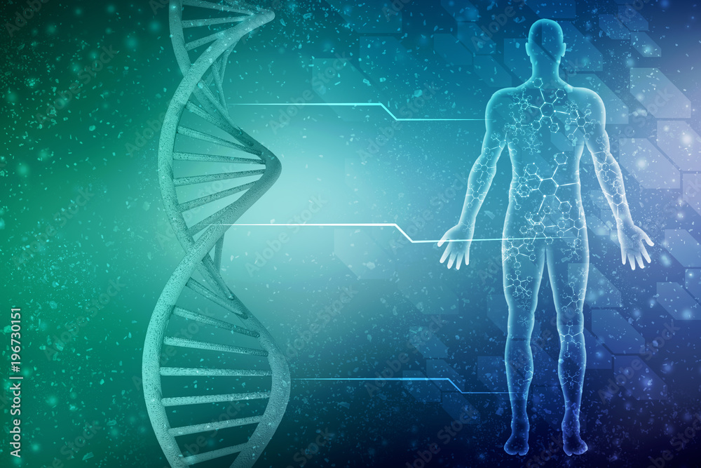 2d render of dna structure, abstract background 2d render of dna structure, abstract background