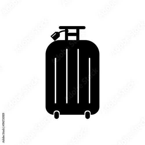 Luggage filled vector icon. Modern simple isolated sign. Pixel perfect vector illustration for logo, website, mobile app and other designs