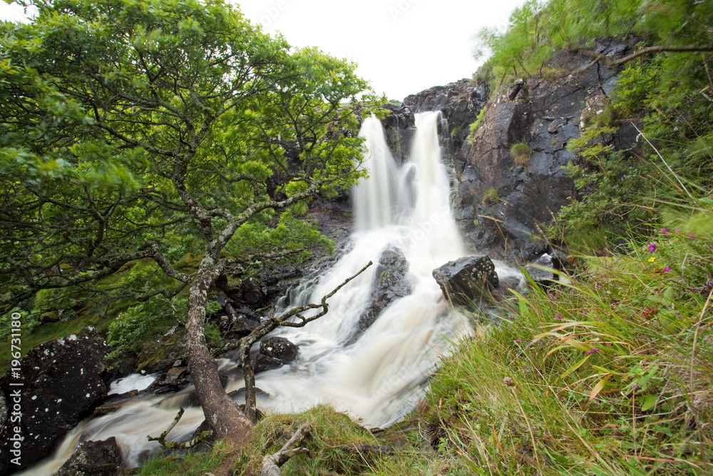 Fototapeta premium Waterfall, Scotland, creek