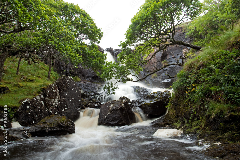 Fototapeta premium Waterfall, Scotland, creek