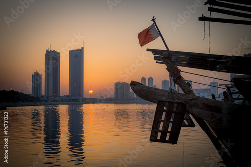 Sunset over Bahrain