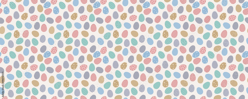Easter pattern with colourful eggs. Vector. Easter pattern with colourful eggs. Vector.