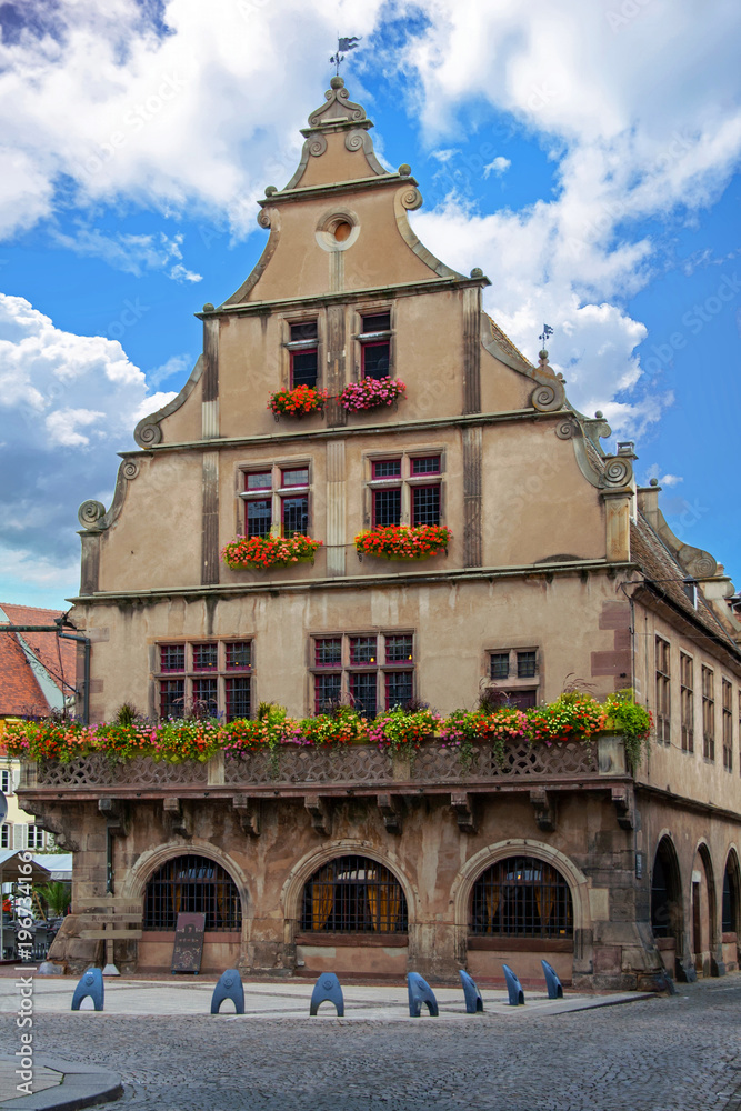 Molsheim. La Metzig, monument historique, bâtiment 16ème siècle, Bas Rhin, Alsace. Grand Est