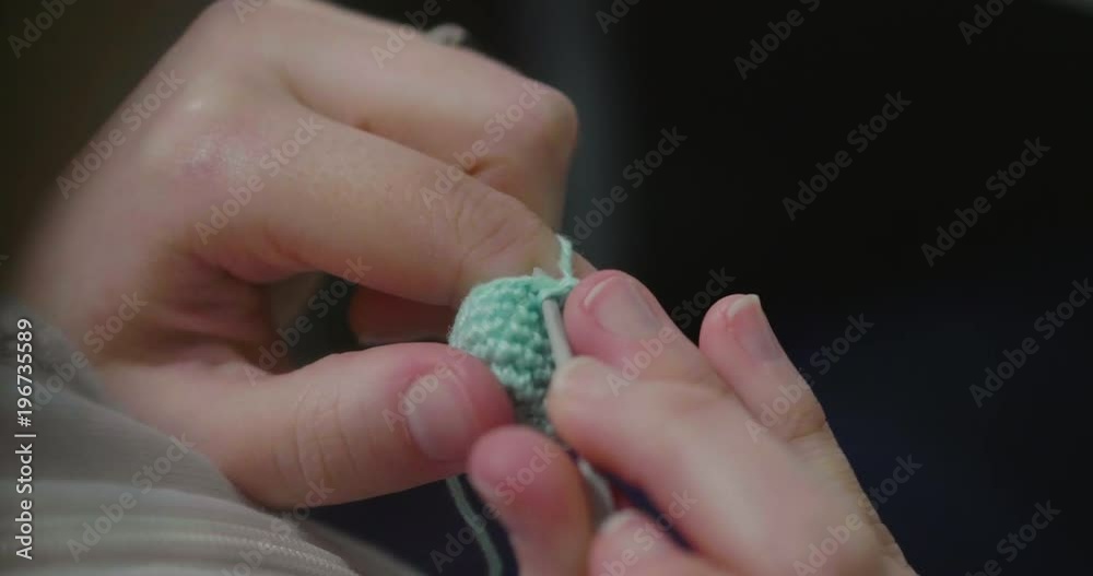 People, needlework, handycraft concept. Lifestyle. Time spending, Leisure. Close up