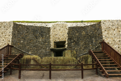 Megalithic tomb of Newgrange, the largest in Ireland located in the Boyne Valley photo