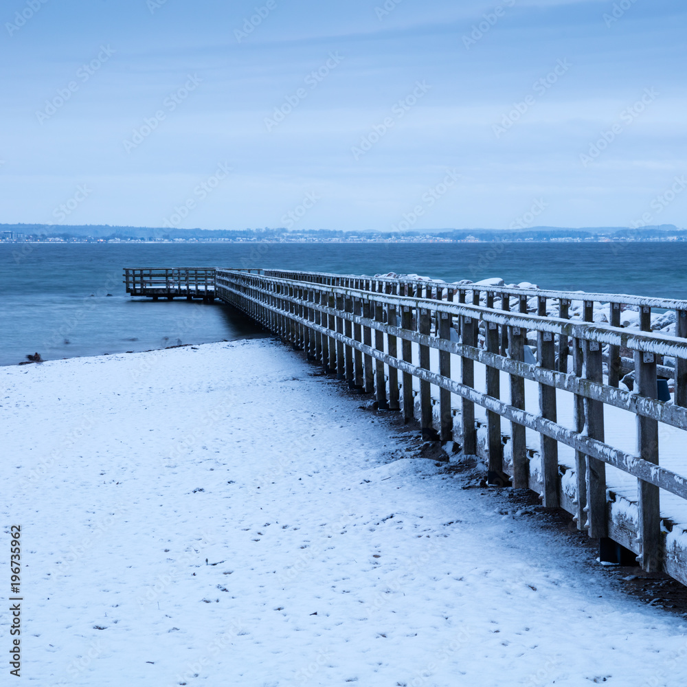 Winter an der Ostseeküste, Niendorf/Ostsee, Timmendorfer Strand, Lübecker Bucht, Schleswig-Holstein, Deutschland, Europa