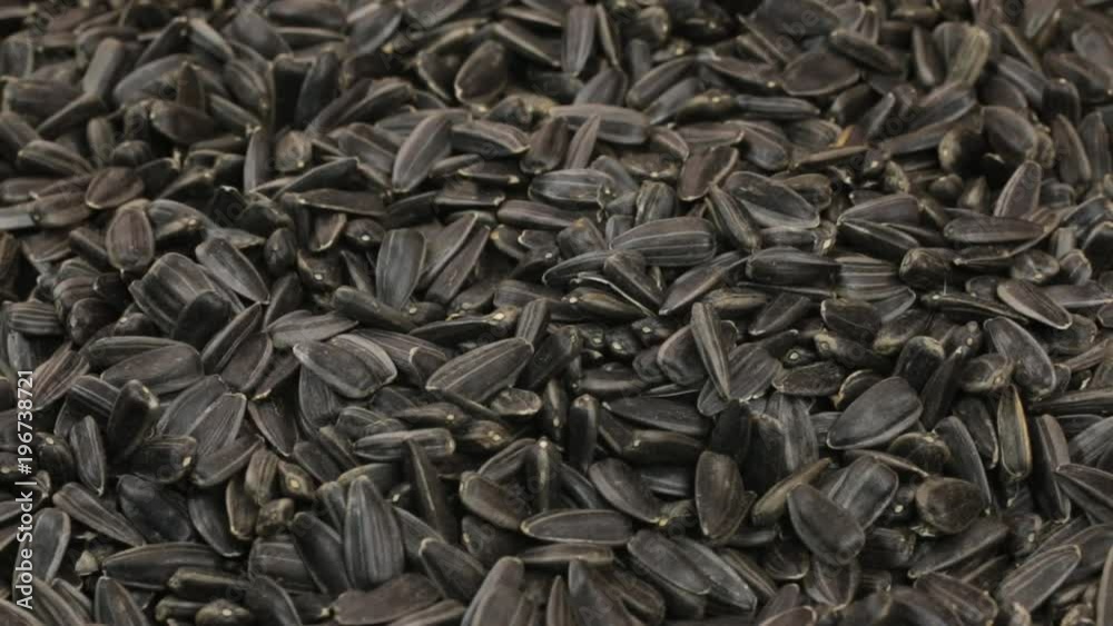 Rotation, background made from a pile of whole sunflower seeds. Rotation, background made from a pile of whole sunflower seeds.