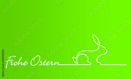 Ostern Hase modern grün