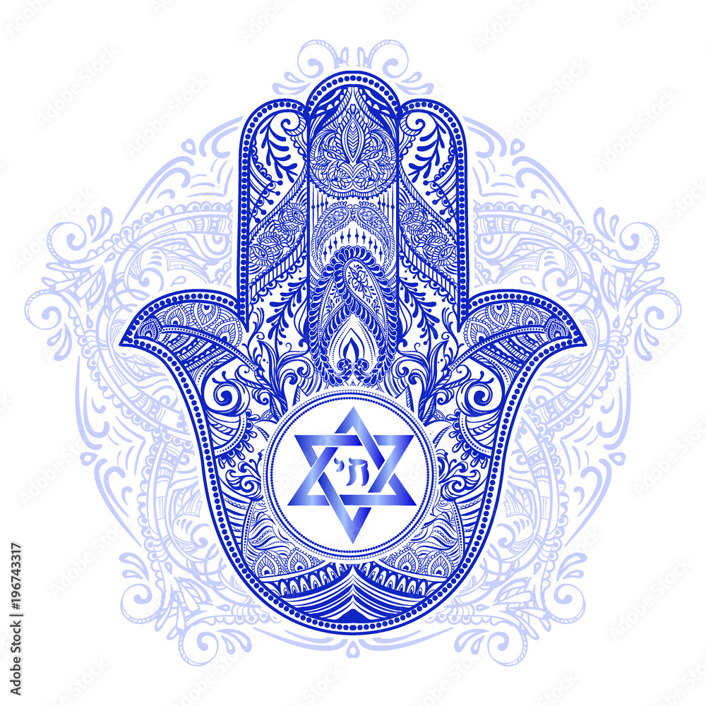 jewish hamsa tattoo Stock Vector Adobe Stock