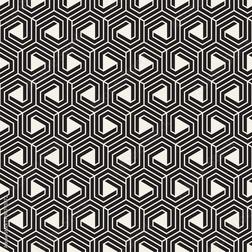 Vector seamless lattice pattern. Modern stylish texture with monochrome trellis. Repeating geometric grid. Simple design background. 
