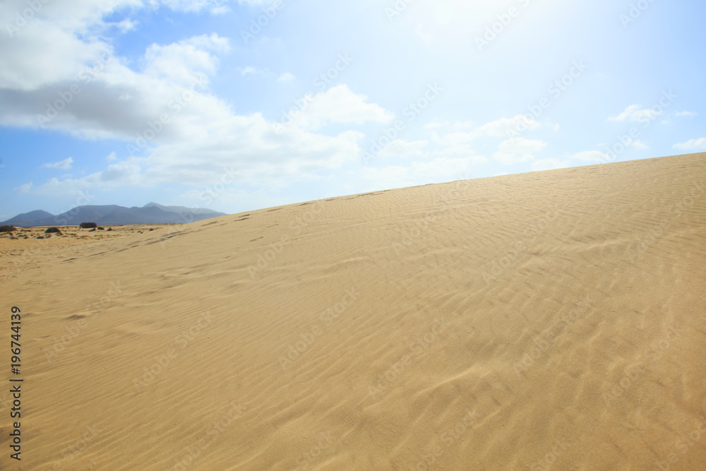 Wanderdüne El Jable in Corralejo, Fuerteventura Wanderdüne El Jable in Corralejo, Fuerteventura