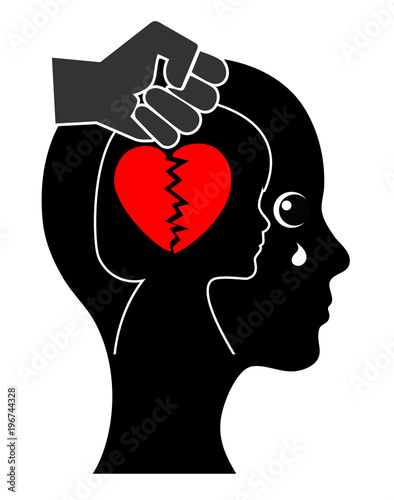 Emotional and mental Wounds. Child abuse can leave lifelong scars in adults