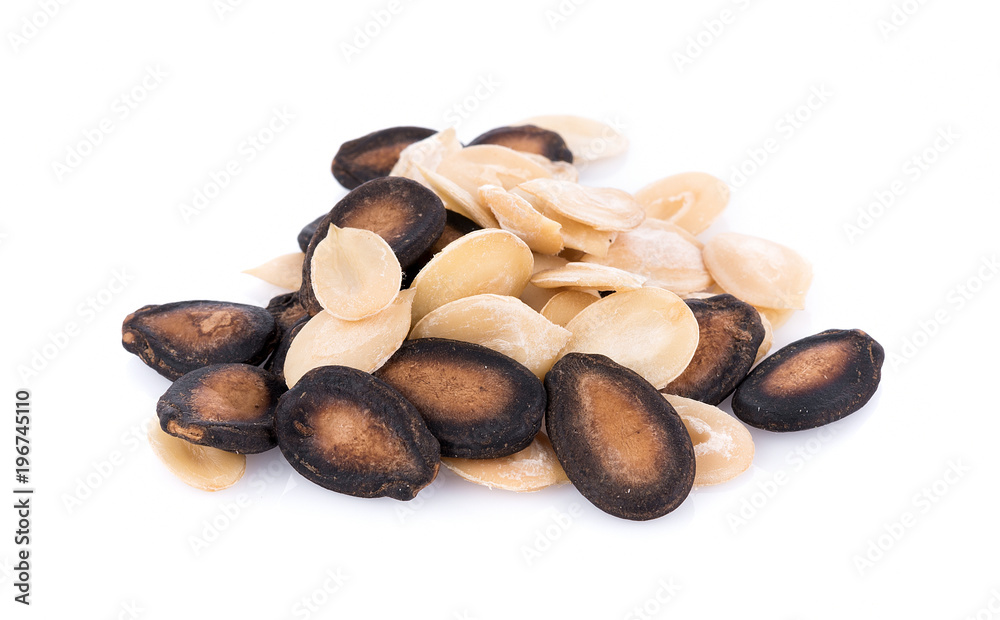 watermelon seeds isolated on white background watermelon seeds isolated on white background