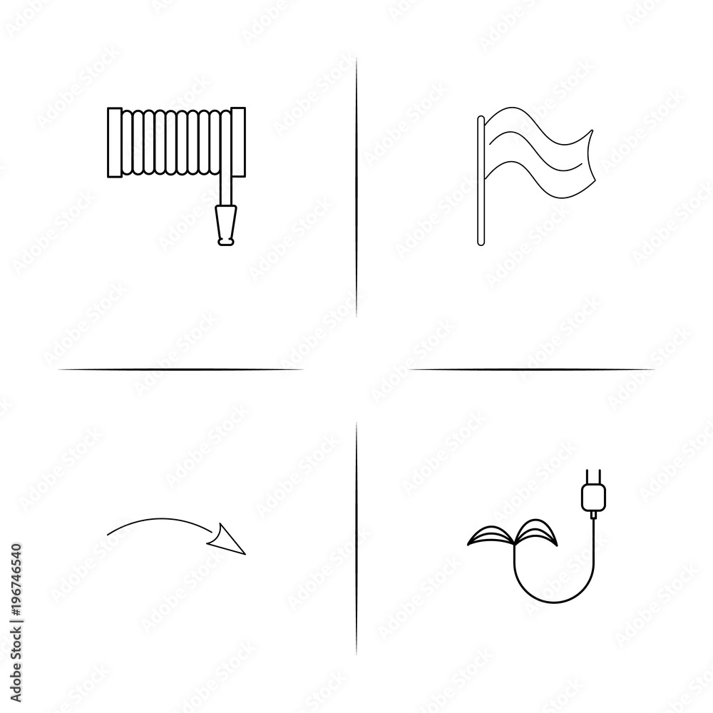 Industry simple linear icon set.Simple outline icons Industry simple linear icon set.Simple outline icons