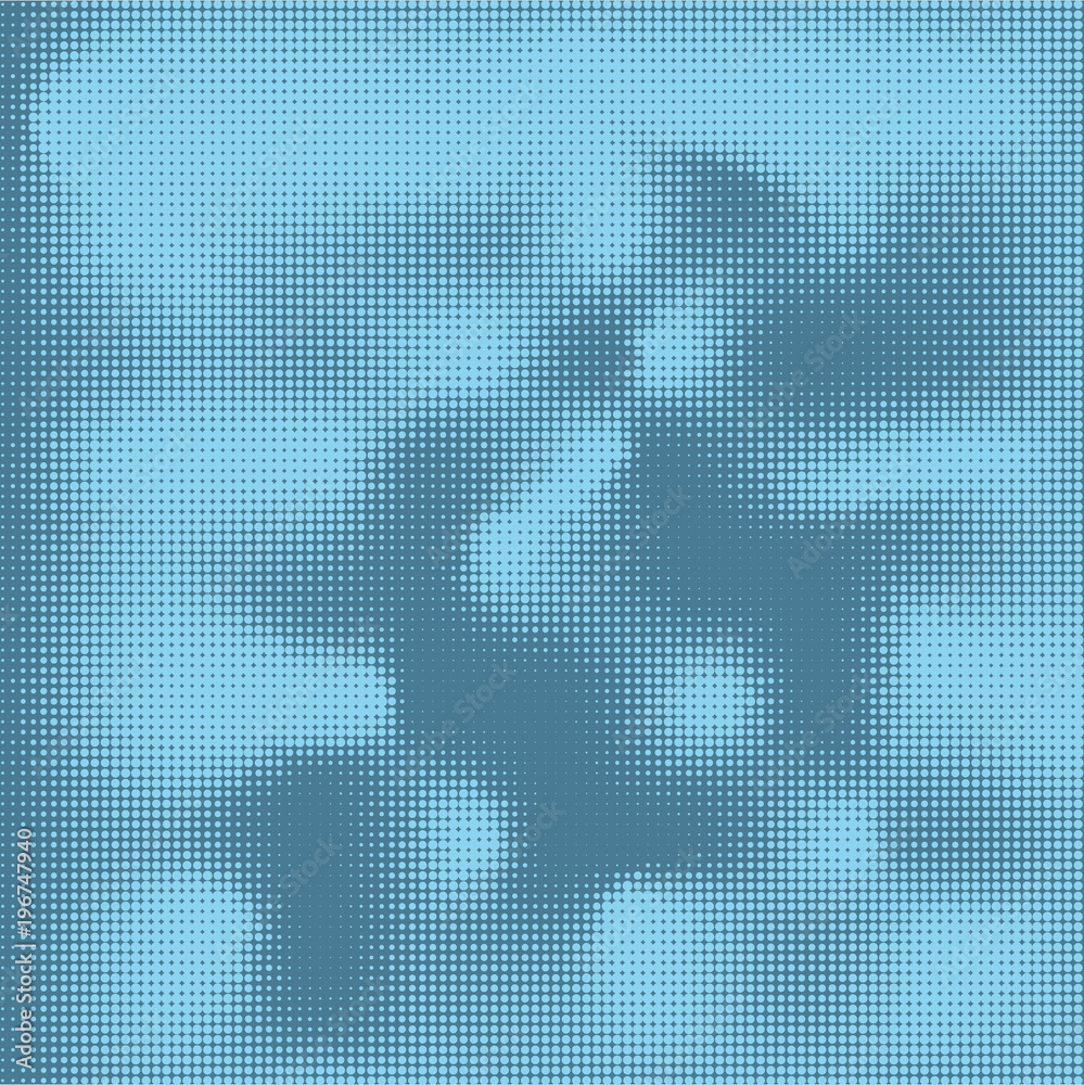 Halftone design element. Vector