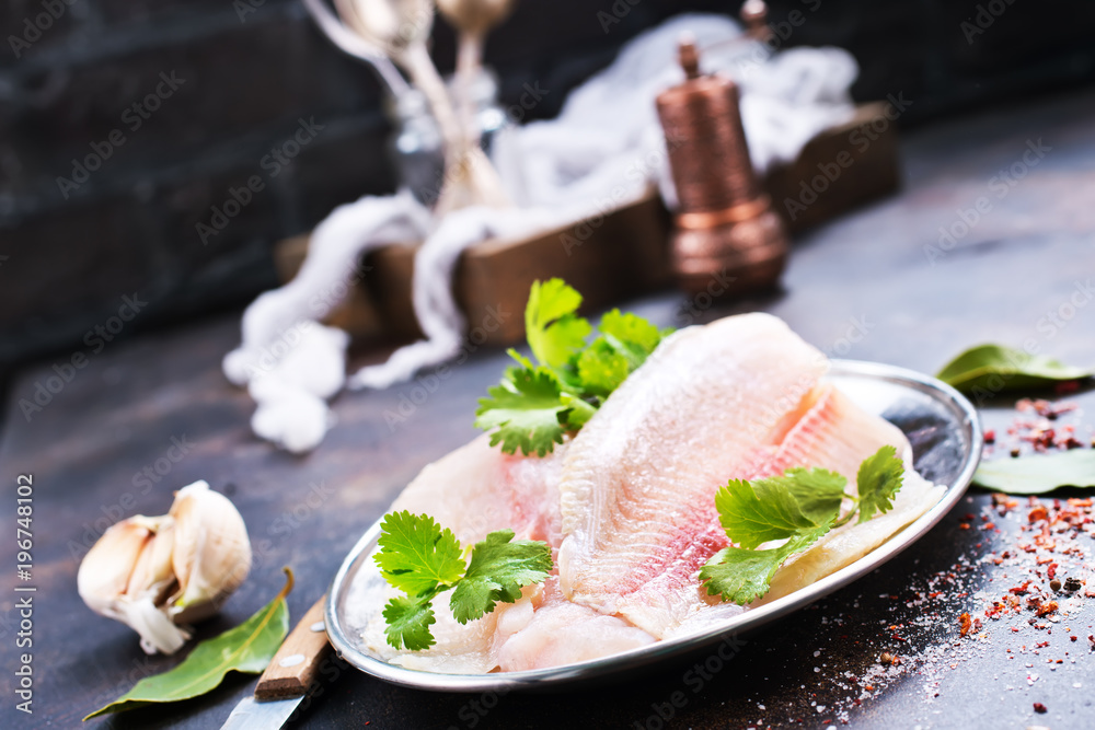 raw fish fillet raw fish fillet