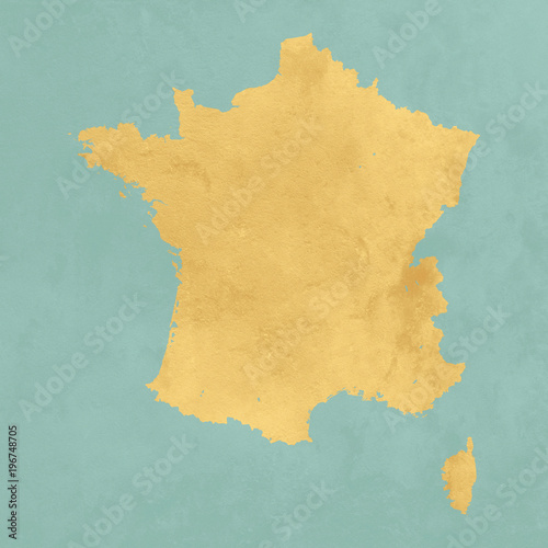 Carte texturée de la France