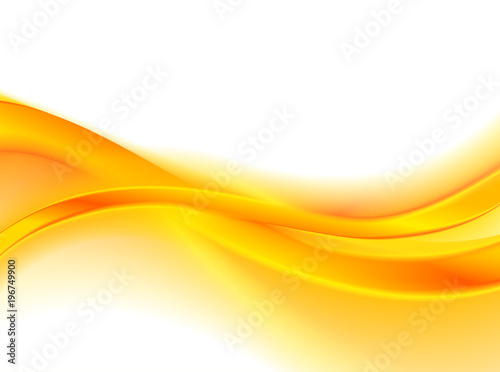 Abstract orange background, futuristic wavy design