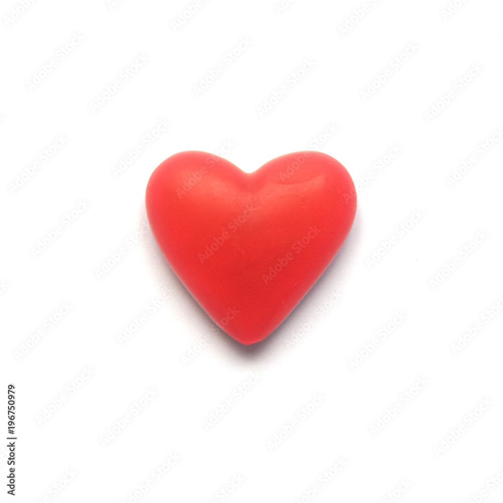 heart top view isolated heart top view isolated