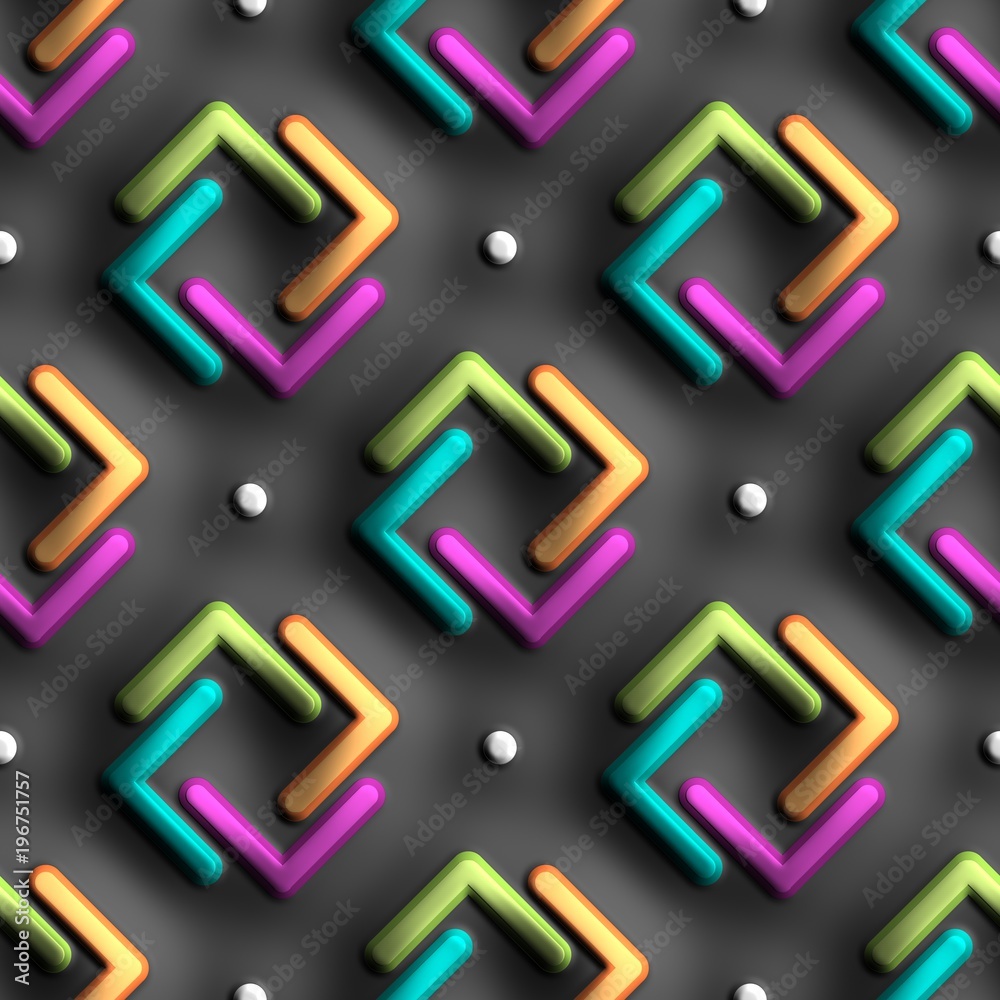 3D rendering of plastic background tile 3D rendering of plastic background tile