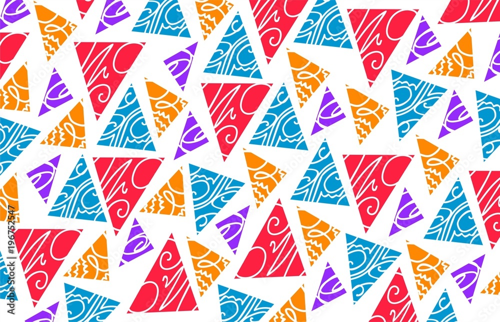 Colorful shape pattern