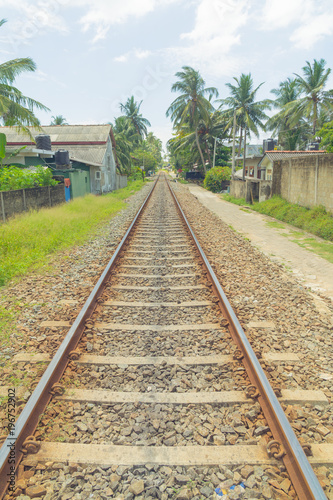 March 1, 2018. Hikkaduwa, Sri Lanka. Railway.