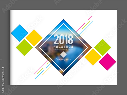 Cover design template corporate business annual report brochure poster company profile catalog magazine flyer booklet leaflet. Landscape cover page design element sample image with Gradient Mesh.