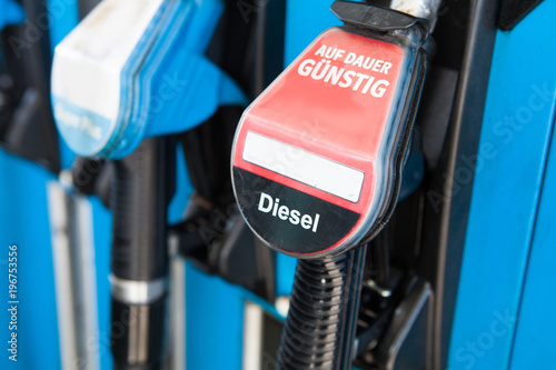 Fuel pumps (Diesel) at Gas station