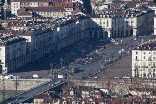 Piazza Vittorio Veneto aerial view © vladislavmavrin