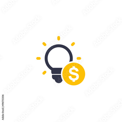 funding of the new product, idea, seed capital icon