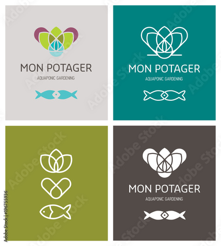 logotype pour une entreprise d'agriculture spécialisée en hydroponie