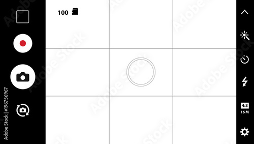 Modern smartphone camera focusing screen