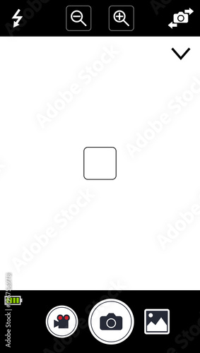 Modern smartphone camera focusing screen