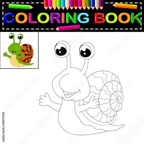 snail coloring book