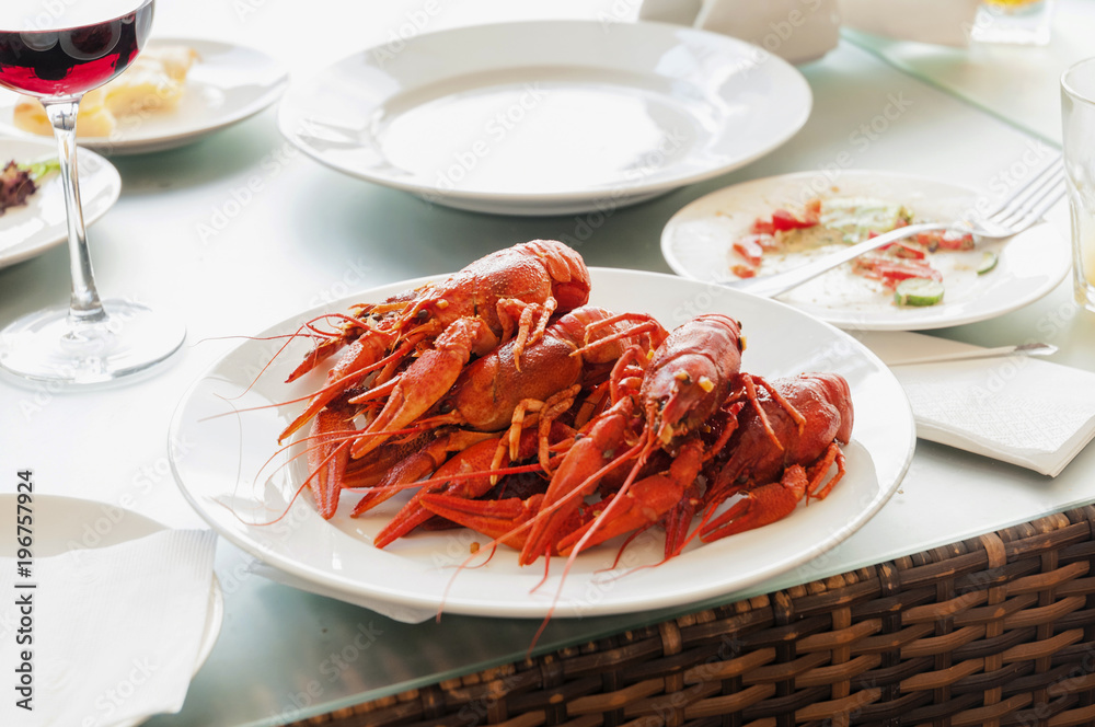 Houses, shrimps, child, nature, fire, barman Houses, shrimps, child, nature, fire, barman