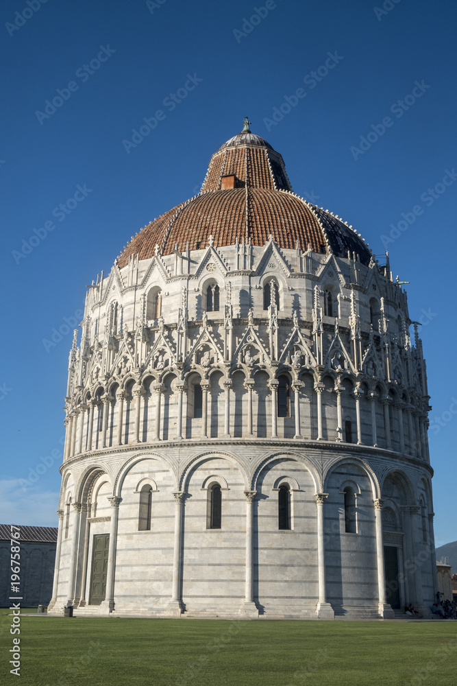 Pisa, Piazza dei Miracoli, famous cathedral square
