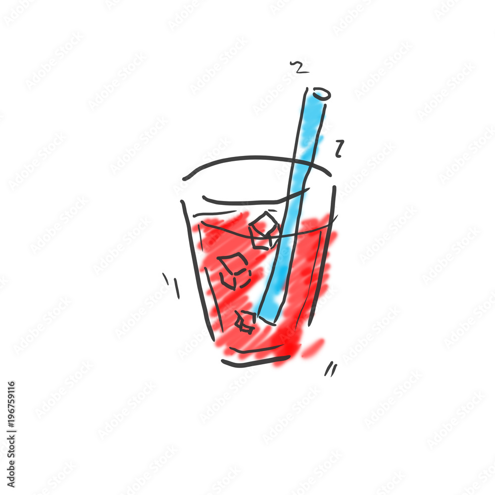 Ilustracao Do Stock トマトジュース 赤いジュース アルコール 飲み物のゆるいオシャレイラスト Adobe Stock