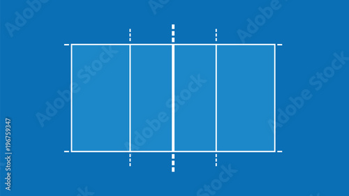 Volleyball court. vector illustration