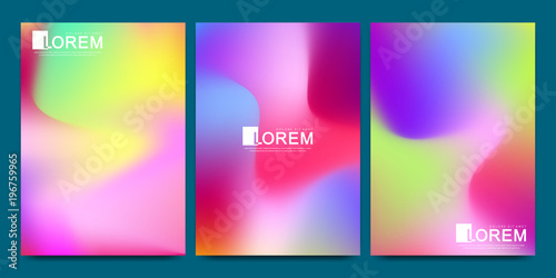 Modern vector template for brochure Leaflet flyer advert cover catalog magazine or annual report.. Abstract fluid 3d shapes vector trendy liquid colors backgrounds. Colored fluid graphic composition.