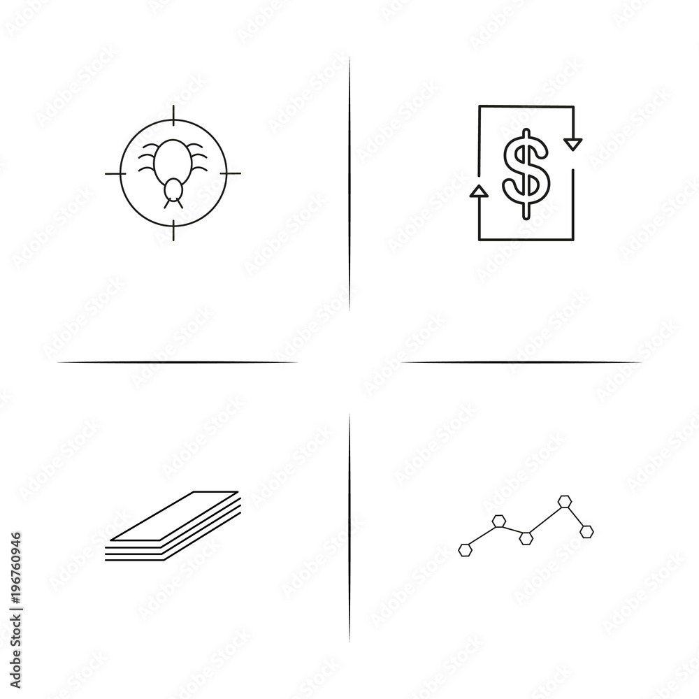 Banking, Finance And Money simple linear icon set.Simple outline icons Banking, Finance And Money simple linear icon set.Simple outline icons