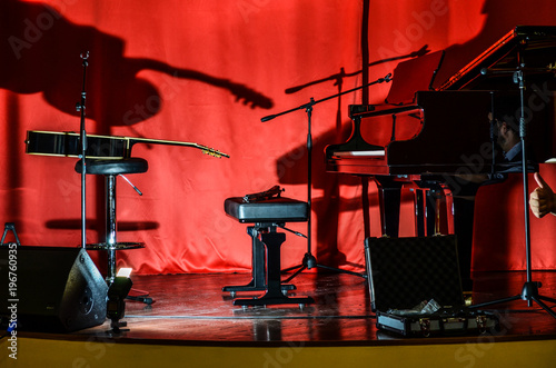 Scene with musical instruments