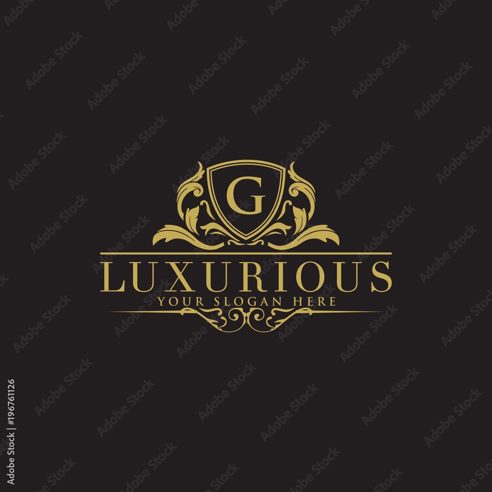 Luxury Logo template in vector for Restaurant, Royalty, Boutique, Cafe, Hotel, Heraldic, Jewelry, Fashion and other vector illustration