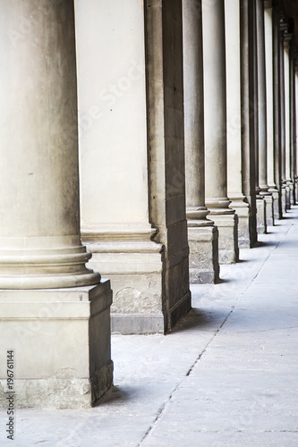 View at old colonnade