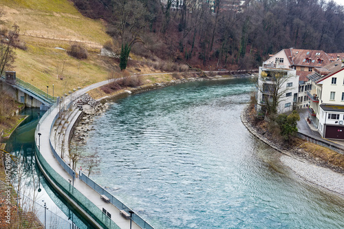 Aare river in Bern, Switzerland