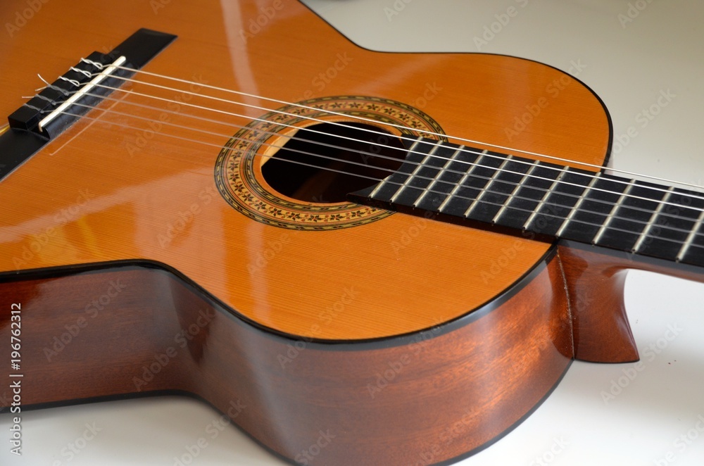Fototapeta premium Close-up horizontal guitar