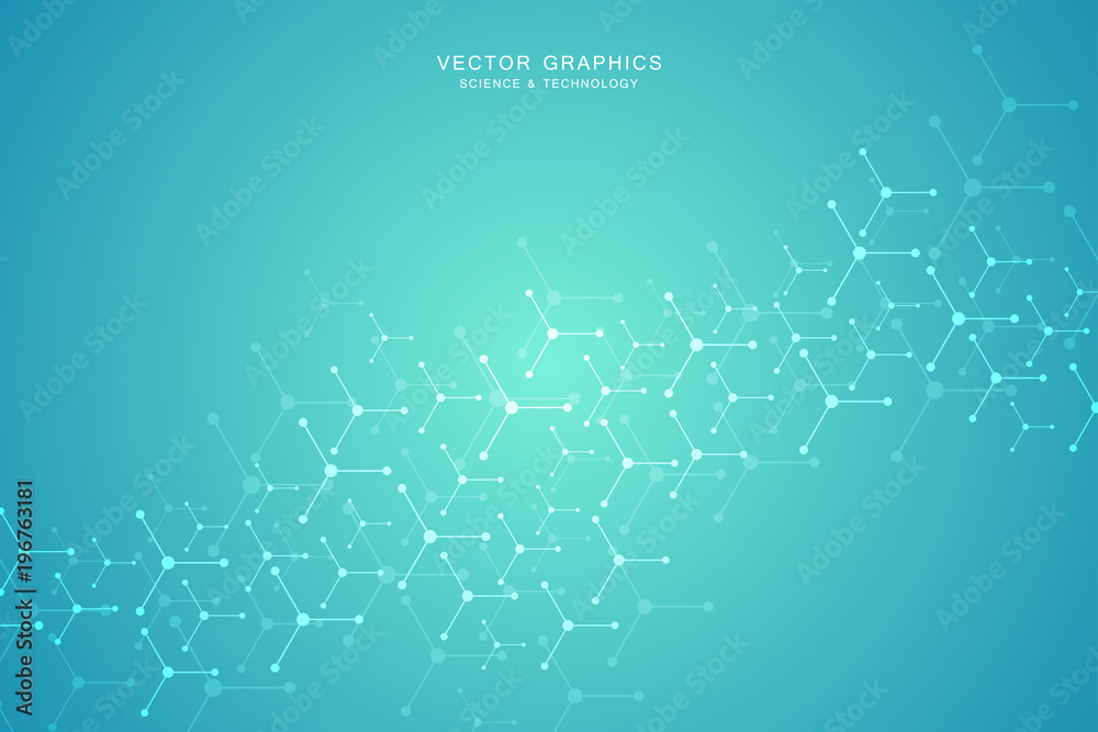 Vector molecule background, genetic and chemical compounds.