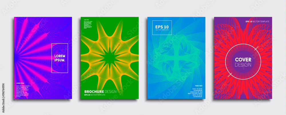 Minimal Vector cover designs. Future Poster template.