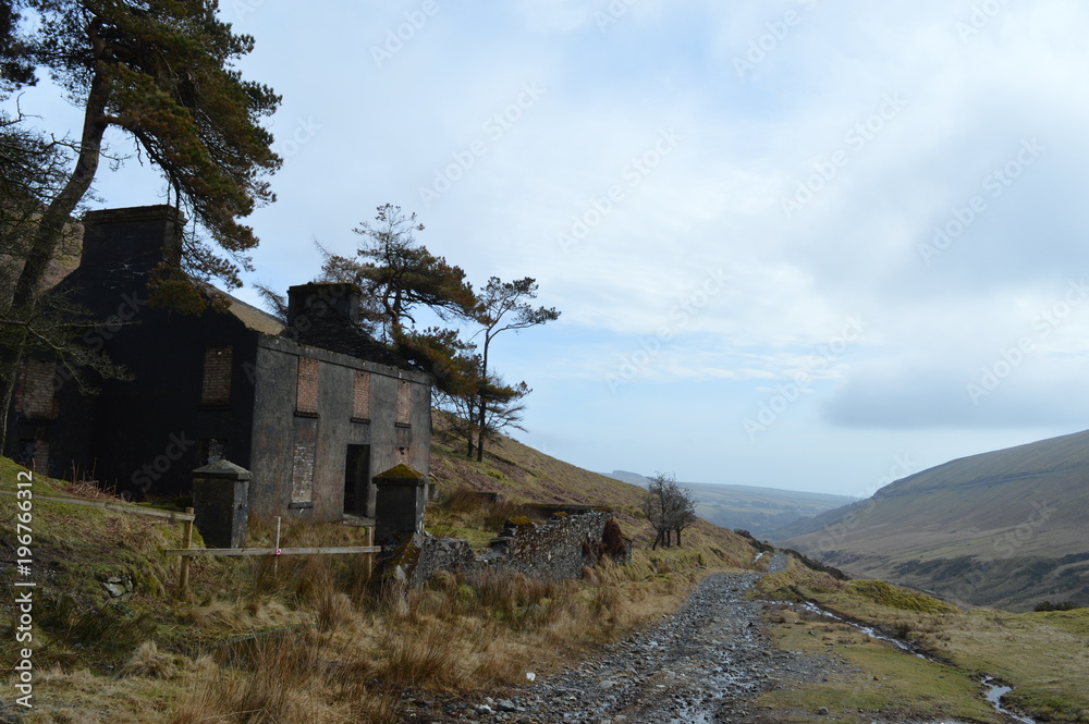 Fototapeta premium Old house in isle of man